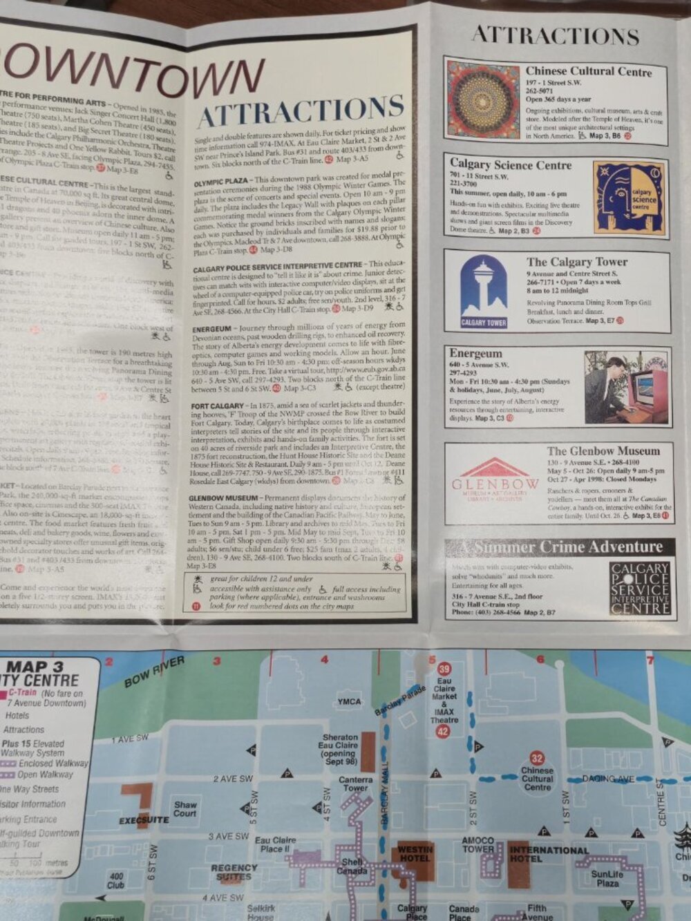 Calgary Alberta Vintage Map Bundle University of Calgary UofC 1990s YYC Lot of 4 - Picture 13 of 16